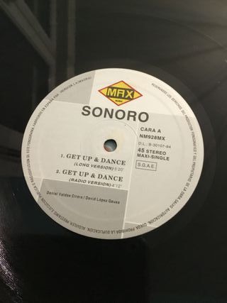 Vinilo dj get up & dance sonoro Max music spain