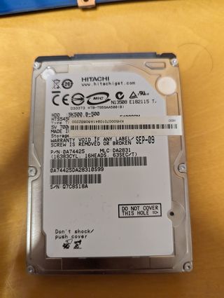 Disco Duro HDD Hitachi SATA 2.5 Portátil 500gb