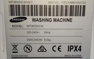 Sensor puerta lavadora Samsung WF0602NCW