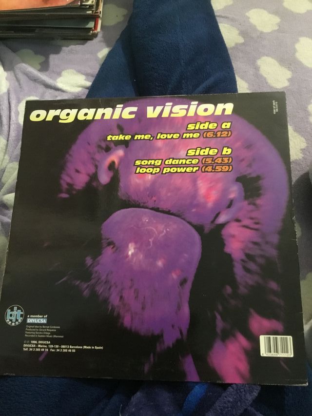 Vinilo dj organic vision take me,love me makina