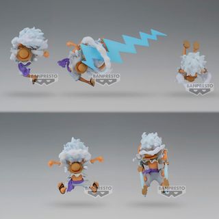 5 Figuras World Collectable Monkey D. Luffy Gear 5