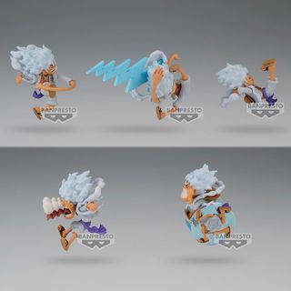 5 Figuras World Collectable Monkey D. Luffy Gear 5
