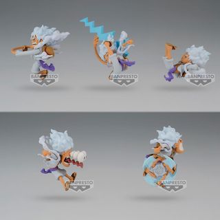 5 Figuras World Collectable Monkey D. Luffy Gear 5