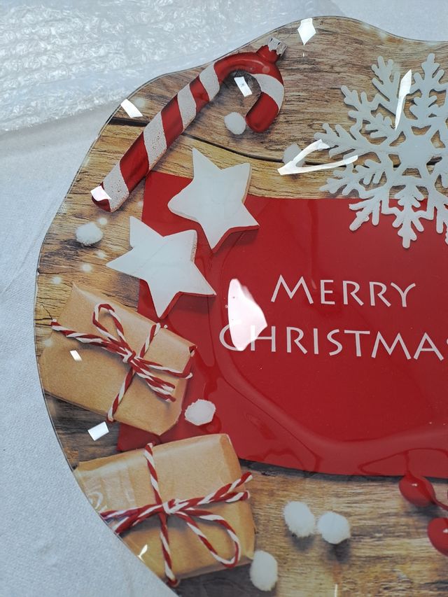 Piatto natalizio ceramica grande