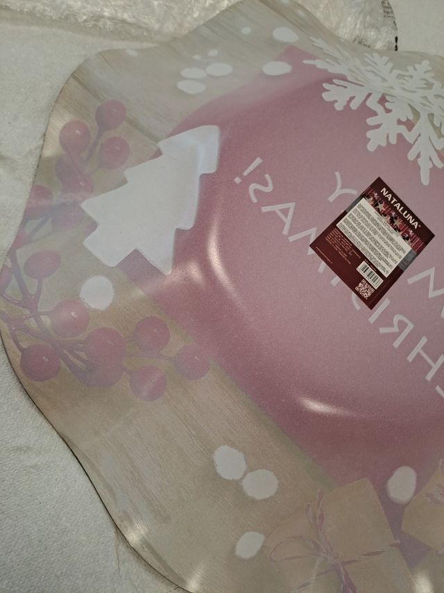 Piatto natalizio ceramica grande