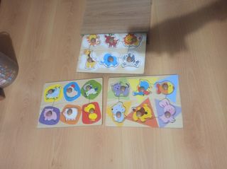 Puzzle figuras madera