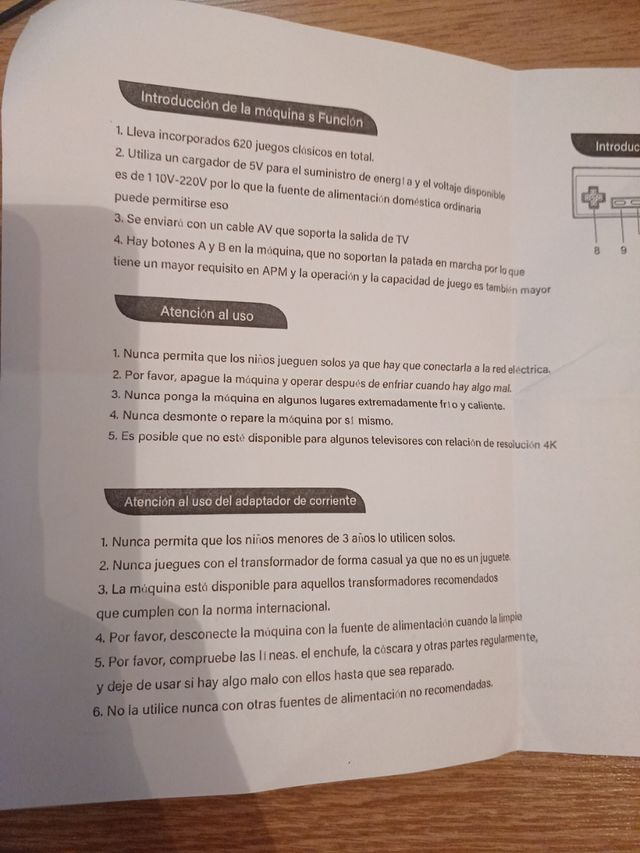 mini game 620 juegos SIN USO