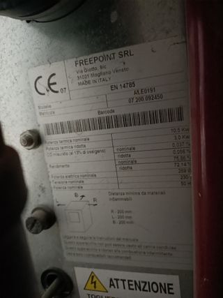 Stufa a pellet Freepoint 10,5KW