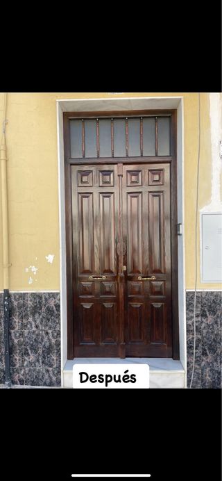 Reparacion y barnizado de puertas de exterior
