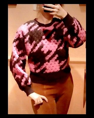 Jersey pata de gallo lana S