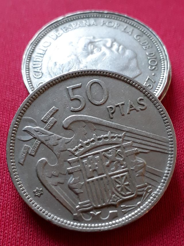50 PESETAS FRANCISCO FRANCO AÑO 1957 *60