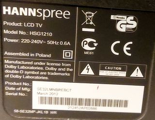 TV HANNSPREE HSG1210 placa circuito