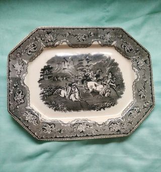 Fuente Ceramica Fina del siglo XIX. Antigüedad