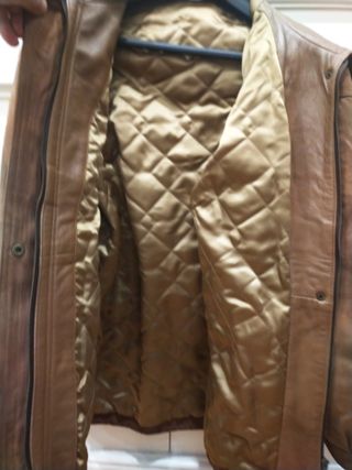 cazadora piel de ante - mujer