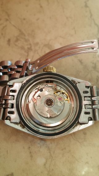 Reloj Suizo Automático Acero Oro