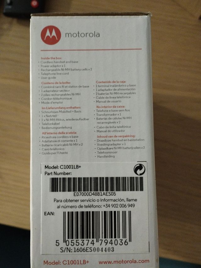 Teléfono inalámbrico