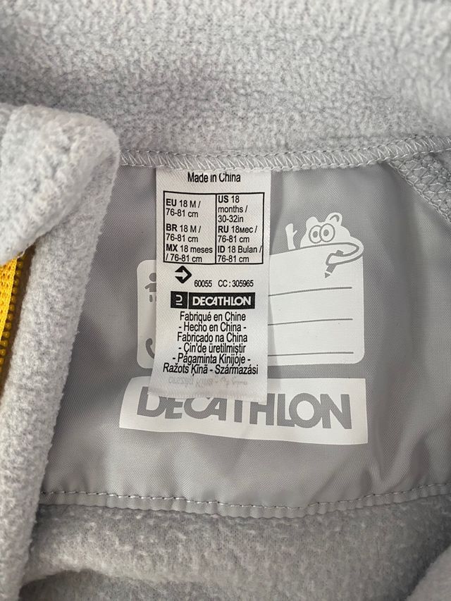 mono polar entero bebé 18m