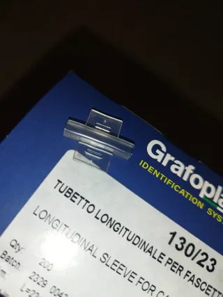 Tubetto segnacavi 23mm