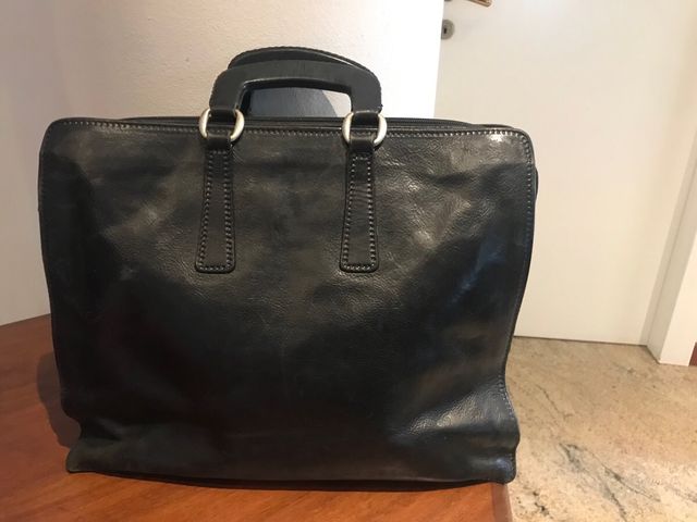 borsa da lavoro in vera pelle