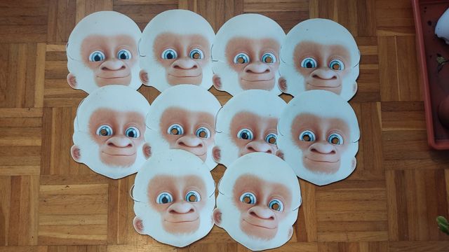 12 máscaras Copito de Nieve