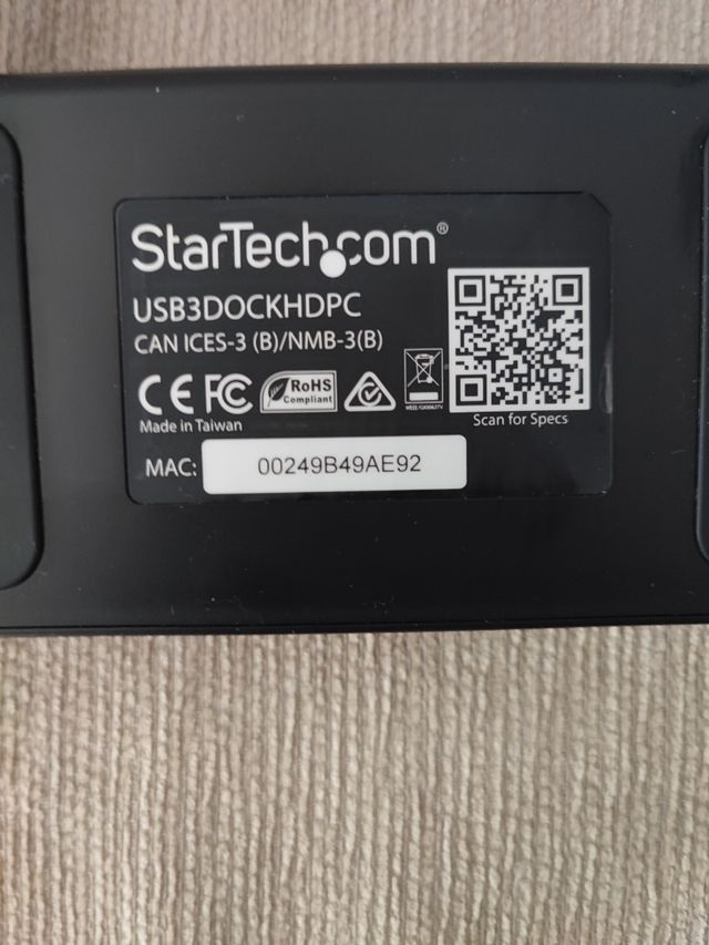 Startech Docking Station USB 3.0