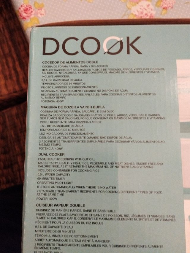 Cocedor de alimentos doble