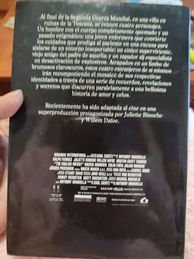 Libro El paciente ingles 