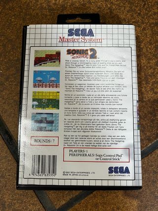 Juego Sonic Master Sistem II
