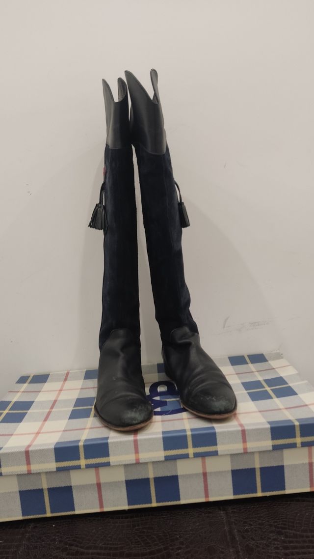 Botas altas mujer altas Montepicaza azul, 41