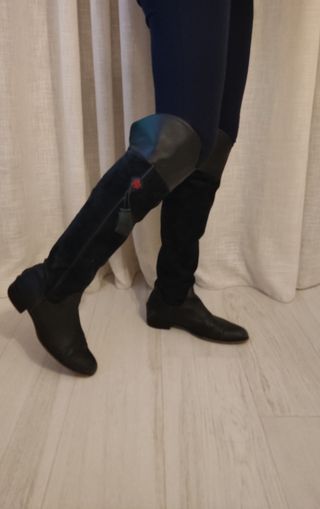 Botas altas mujer altas Montepicaza azul, 41