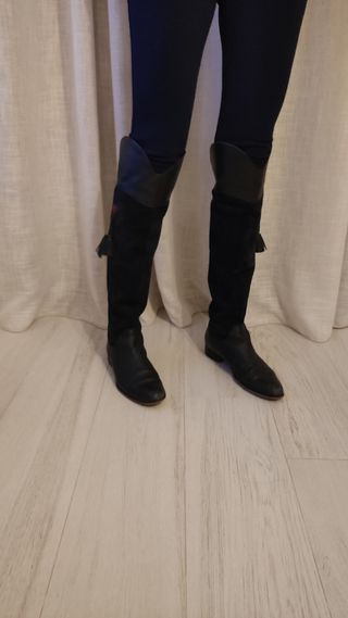 Botas altas mujer altas Montepicaza azul, 41