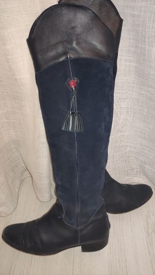 Botas altas mujer altas Montepicaza azul, 41