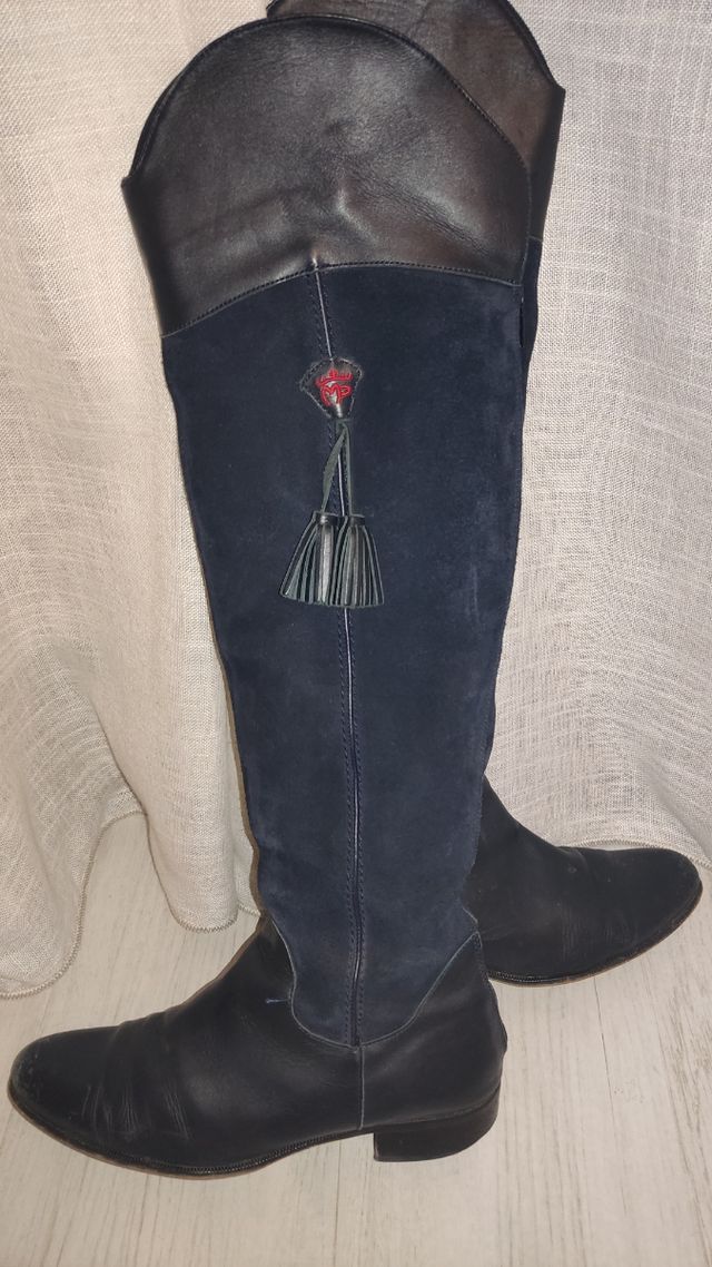 Botas altas mujer altas Montepicaza azul, 41