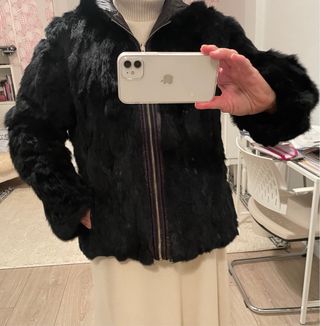 chaquetón de pelo natural reversible