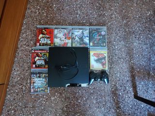 PS3 Slim 300Gb + juegos