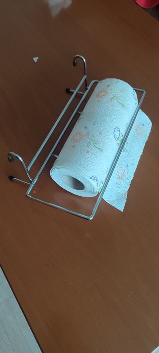 Porta rotoli acciaio per tubo parete