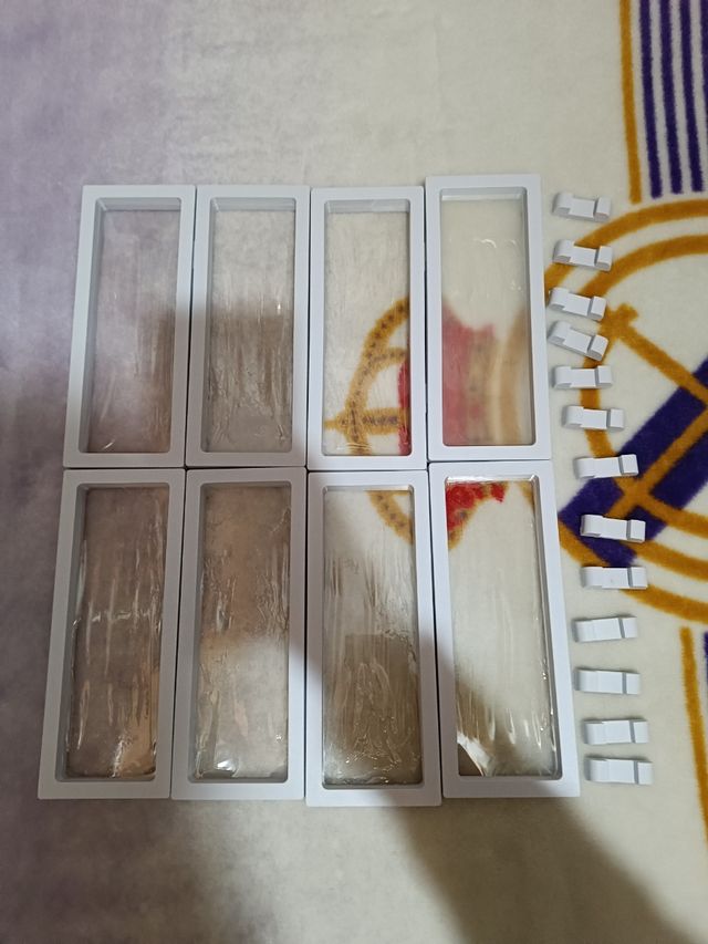 Lote de expositores transparentes film