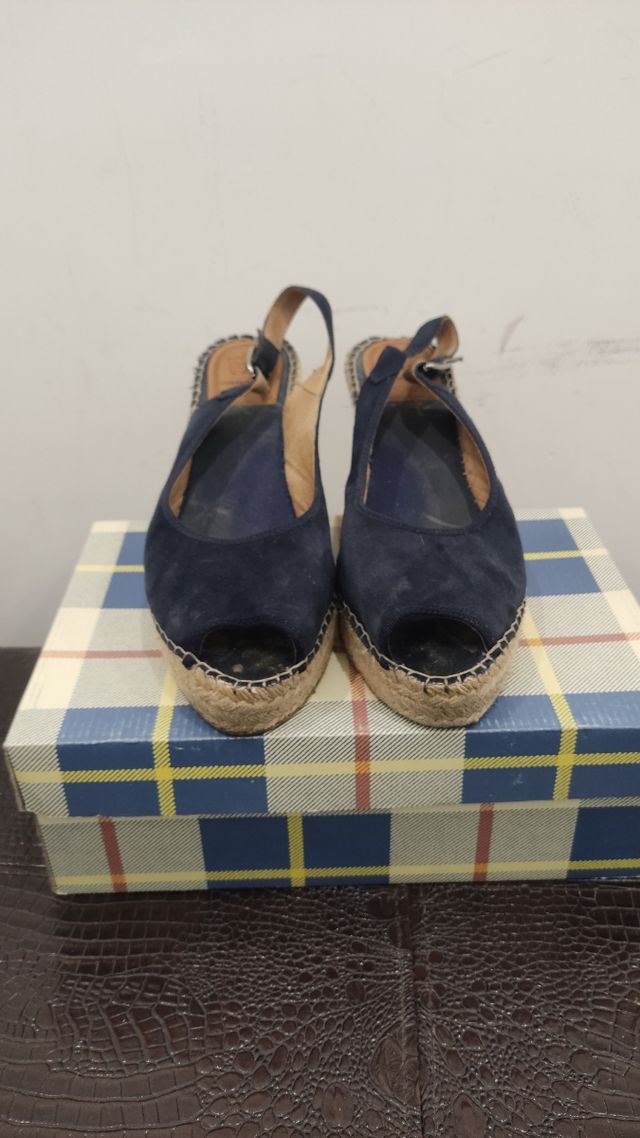 Zapatilla Montepicaza cuña mujer marino, 41