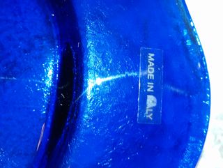 3 bajoplatos italianos de cristal