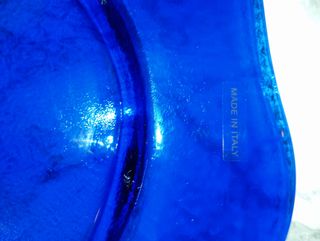 3 bajoplatos italianos de cristal