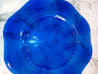 3 bajoplatos italianos de cristal