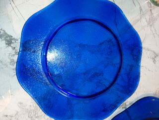 3 bajoplatos italianos de cristal