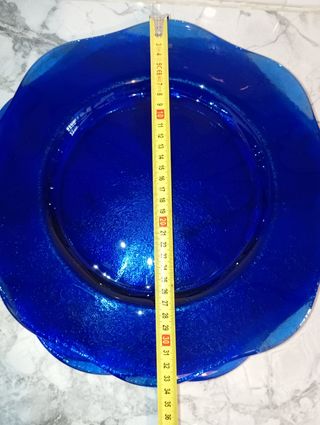 3 bajoplatos italianos de cristal