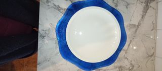 3 bajoplatos italianos de cristal