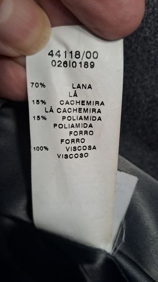 Abrigo de lana mujer 