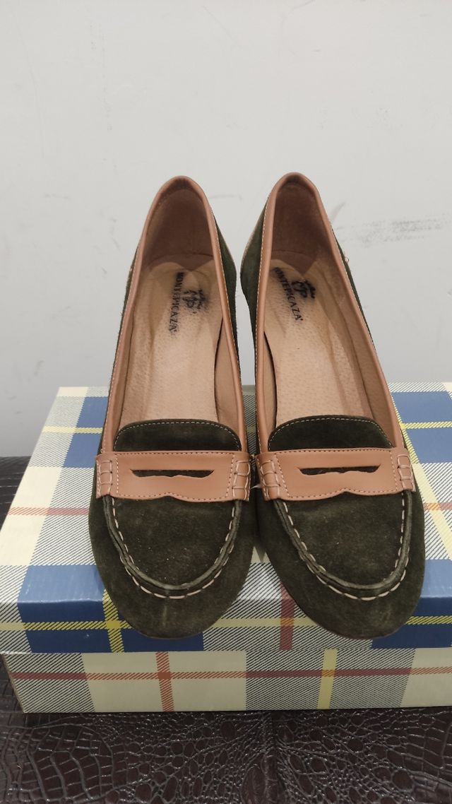 Zapato tacón mujer Montepicaza verde 41