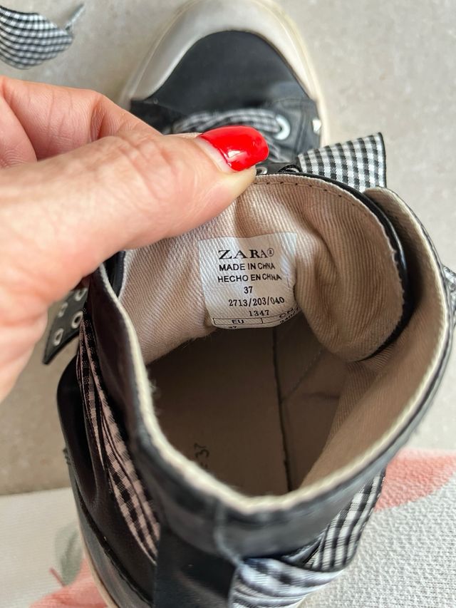 Botas polipiel Zara talla 37