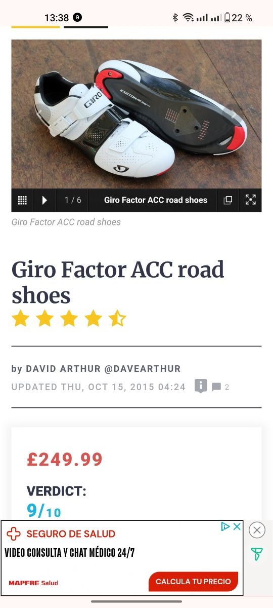 Zapatillas Carbono Giro easton ec90