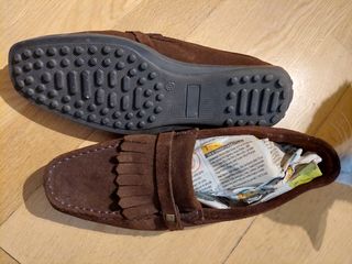 Mocasines antelina marrones talla 38