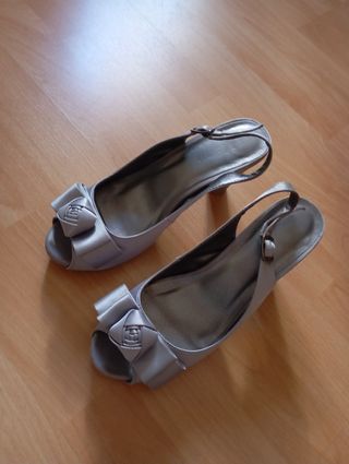 Sandalias color plata